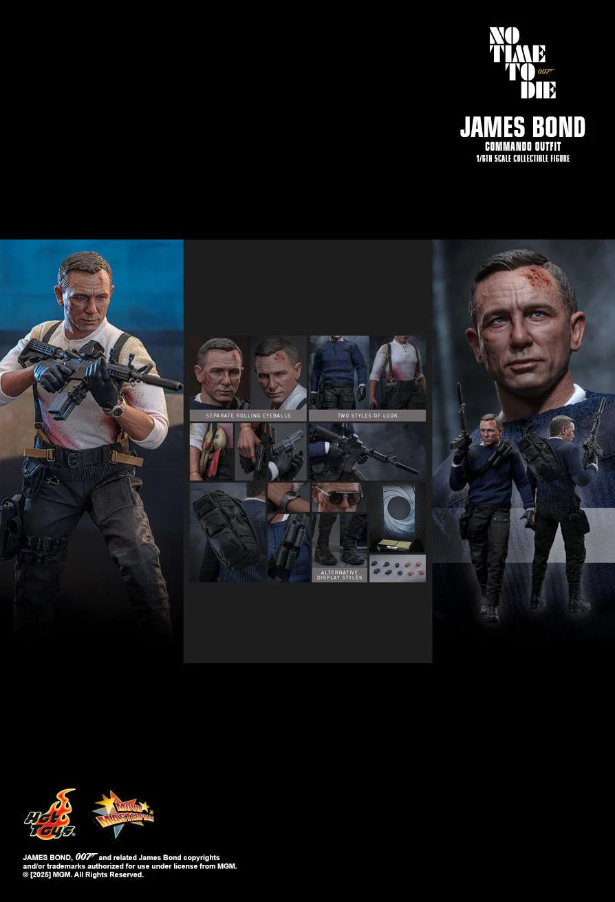 HOT TOYS JAMES BOND 007 NO TIME TO DIE COMMANDO OUTFIT MMS804