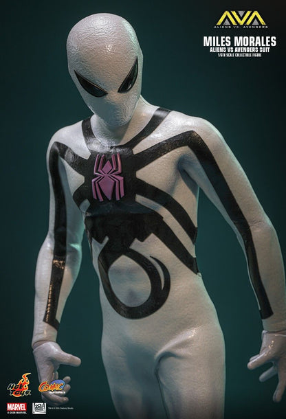 HOT TOYS ALIENS VS AVENGERS MILES MORALES AVA SUIT CMS027