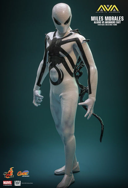 HOT TOYS ALIENS VS AVENGERS MILES MORALES AVA SUIT CMS027