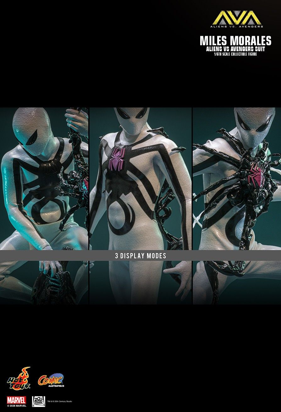 HOT TOYS ALIENS VS AVENGERS MILES MORALES AVA SUIT CMS027