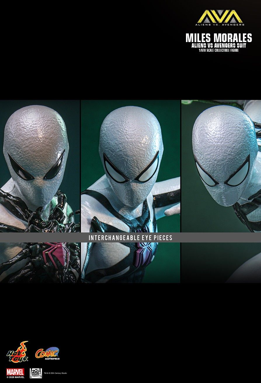 HOT TOYS ALIENS VS AVENGERS MILES MORALES AVA SUIT CMS027