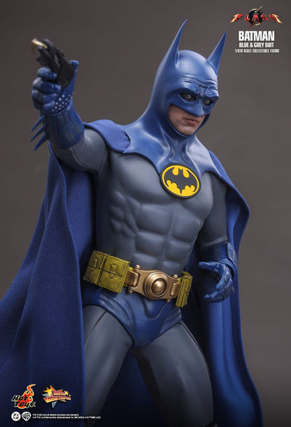 HOT TOYS THE FLASH BATMAN BLUE & GREY SUIT MMS834