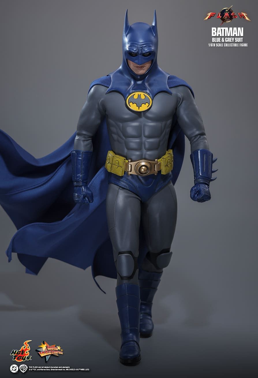 HOT TOYS THE FLASH BATMAN BLUE & GREY SUIT MMS834