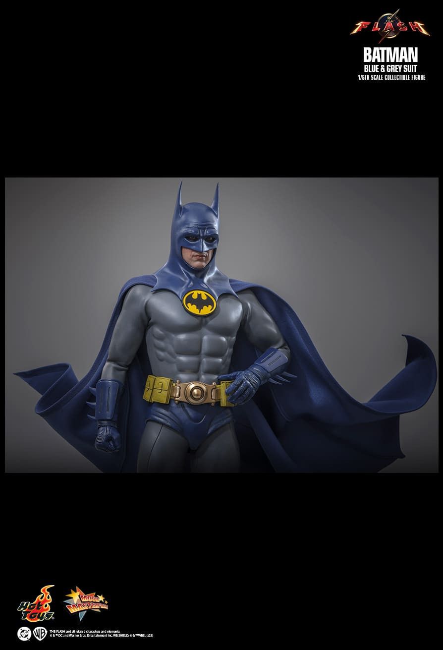 HOT TOYS THE FLASH BATMAN BLUE & GREY SUIT MMS834