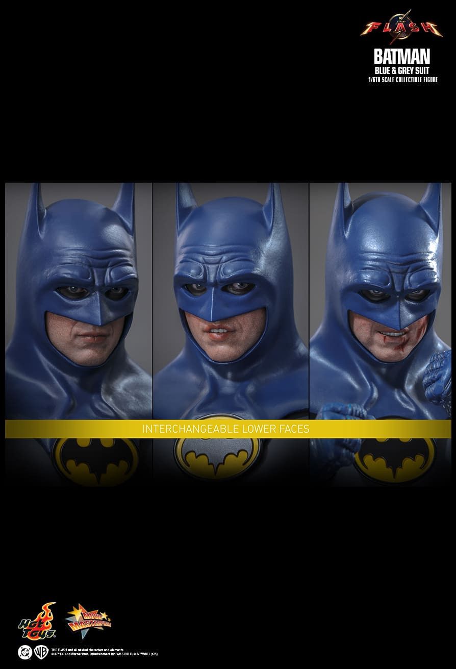 HOT TOYS THE FLASH BATMAN BLUE & GREY SUIT MMS834