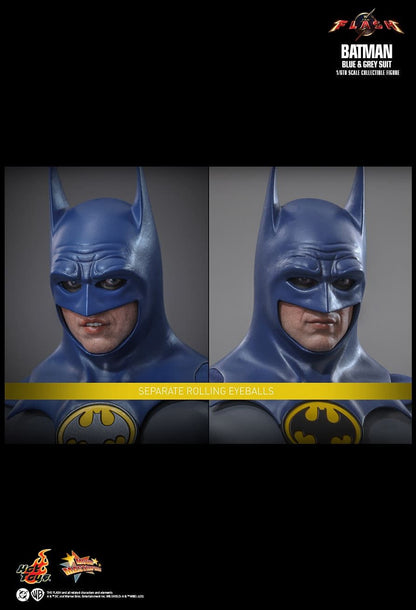 HOT TOYS THE FLASH BATMAN BLUE & GREY SUIT MMS834