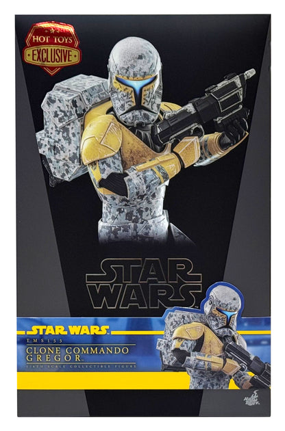 HOT TOYS STAR WARS CLONE WARS CLONE COMMANDO GREGOR TMS155