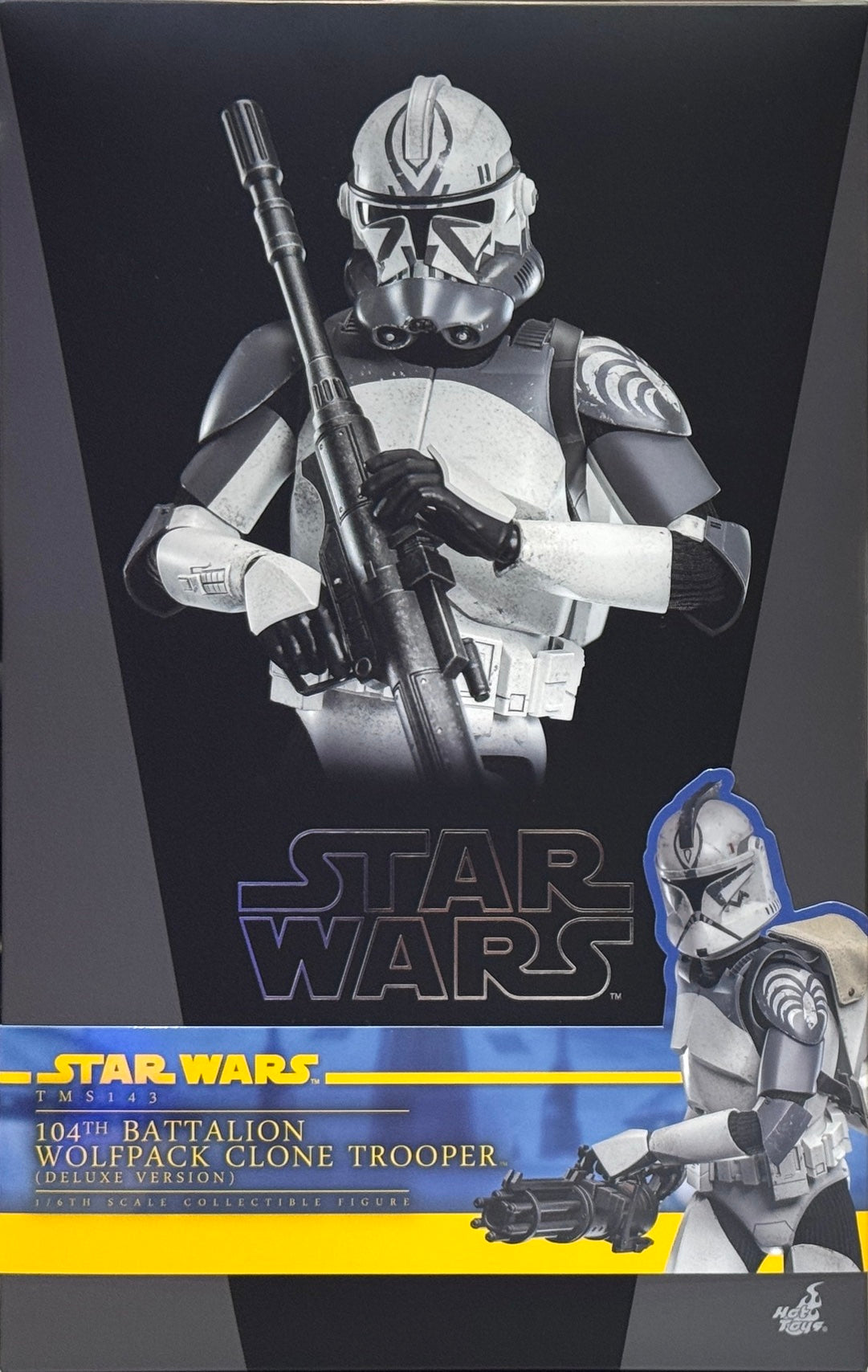 STAR WARS THE CLONE WARS 104TH BATTALION WOLFPACK CLONE TROOPER DELUXE TMS143