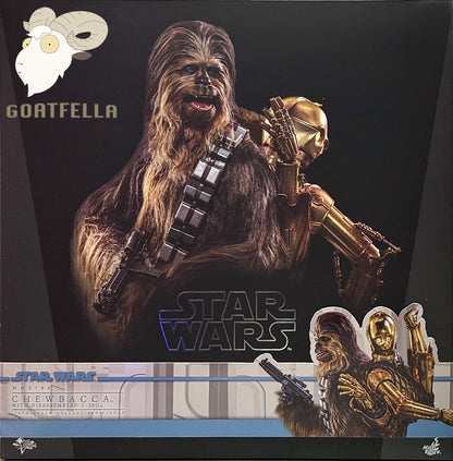 HOT TOYS STAR WARS EP V CHEWBACCA WITH DISASSEMBLED C-3PO MMS766