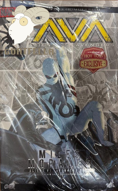 HOT TOYS ALIENS VS AVENGERS MILES MORALES AVA SUIT CMS027