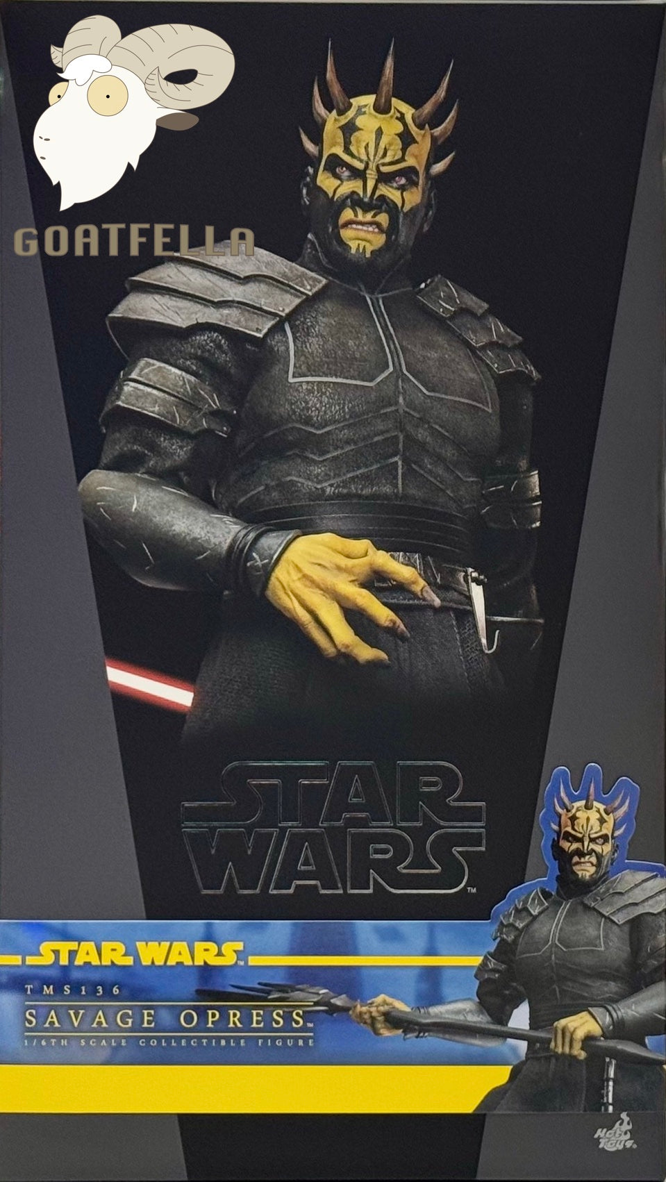 HOT TOYS STAR WARS THE CLONE WARS SAVAGE OPRESS TMS136