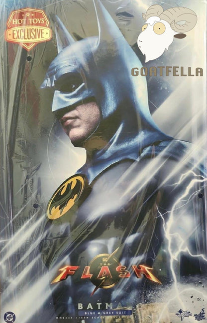 HOT TOYS THE FLASH BATMAN BLUE & GREY SUIT MMS834