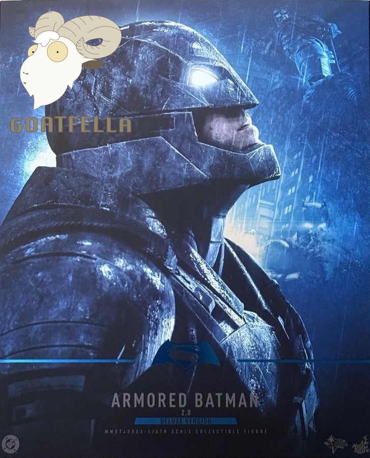HOT TOYS BATMAN V SUPERMAN DAWN OF JUSTICE ARMORED BATMAN 2.0 DELUXE MMS743D63