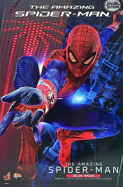HOT TOYS AMAZING SPIDERMAN 2012 SPIDERMAN 2.0 DELUXE SPECIAL EDITION MMS772B